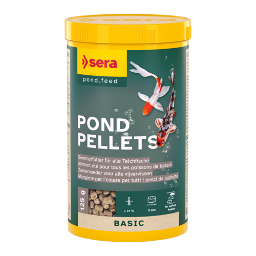 Bassin de jardin : sera Pond Pellets 1 L (125g), Nourriture Serapond