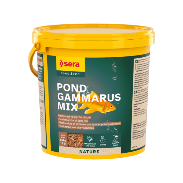 Bassin de jardin : SeraPOND GAMMARUS MIX 3.8L (550g), Nourriture Serapond