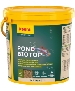 Bassin de jardin : sera Pond Biotop poissons de riviere 3.8L (1.7kg), Nourriture Serapond