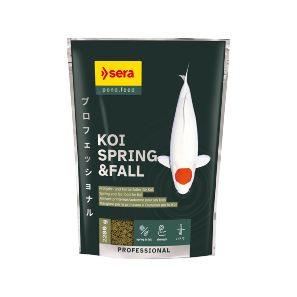 Bassin de jardin : SERA KOI Professional printemps/ automne 2.2KG, Nourriture Serapond