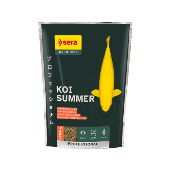 Bassin de jardin : SERA KOI Professional été 2.2KG, Nourriture Serapond