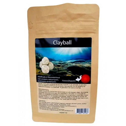 Bassin de jardin : NATURAL CLAYBALL 3 BOULES D ARGILE FERMENTEE ANTI VASE, Produits anti-vase bassin