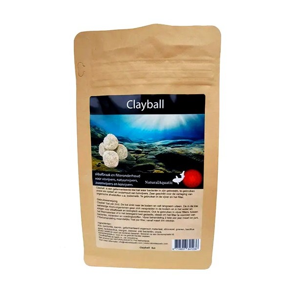 Bassin de jardin : NATURAL CLAYBALL 3 BOULES D ARGILE FERMENTEE ANTI VASE, Produits anti-vase bassin