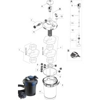 Pièces détachées pour filtre BioPress Set 6000 ou 10000 de PONTEC