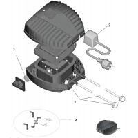 Pièces détachées - Oxytex 500-1000-2000 - pompe à air OASE