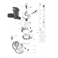 Pièces de rechange pour le filtre pondopress set 15000 de PONTEC