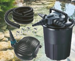 Kit de filtration bassin 8000 complet avec pompe, filtre, UV, tuyau